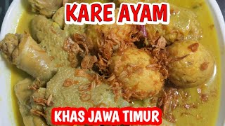 Resep Kari ayam Jawa Timur Paling Sedap